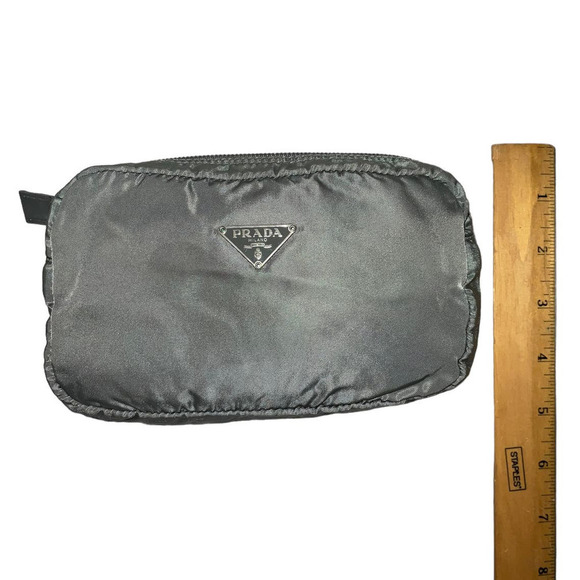 Prada Tessuto Nylon Cosmetic Pouch Gray - Picture 6 of 10